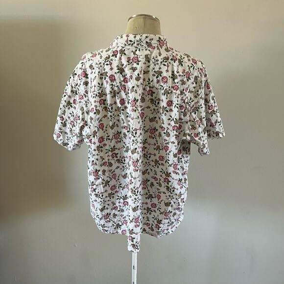 Vintage Bobbie Brooks Plus Size Short Sleeve Floral Button Up Wmns 22/24W - Picture 3 of 10